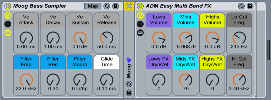 Huge bass sounds and the ability to customize the sound to your tracks