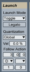 Follow Action Settings for main beat.