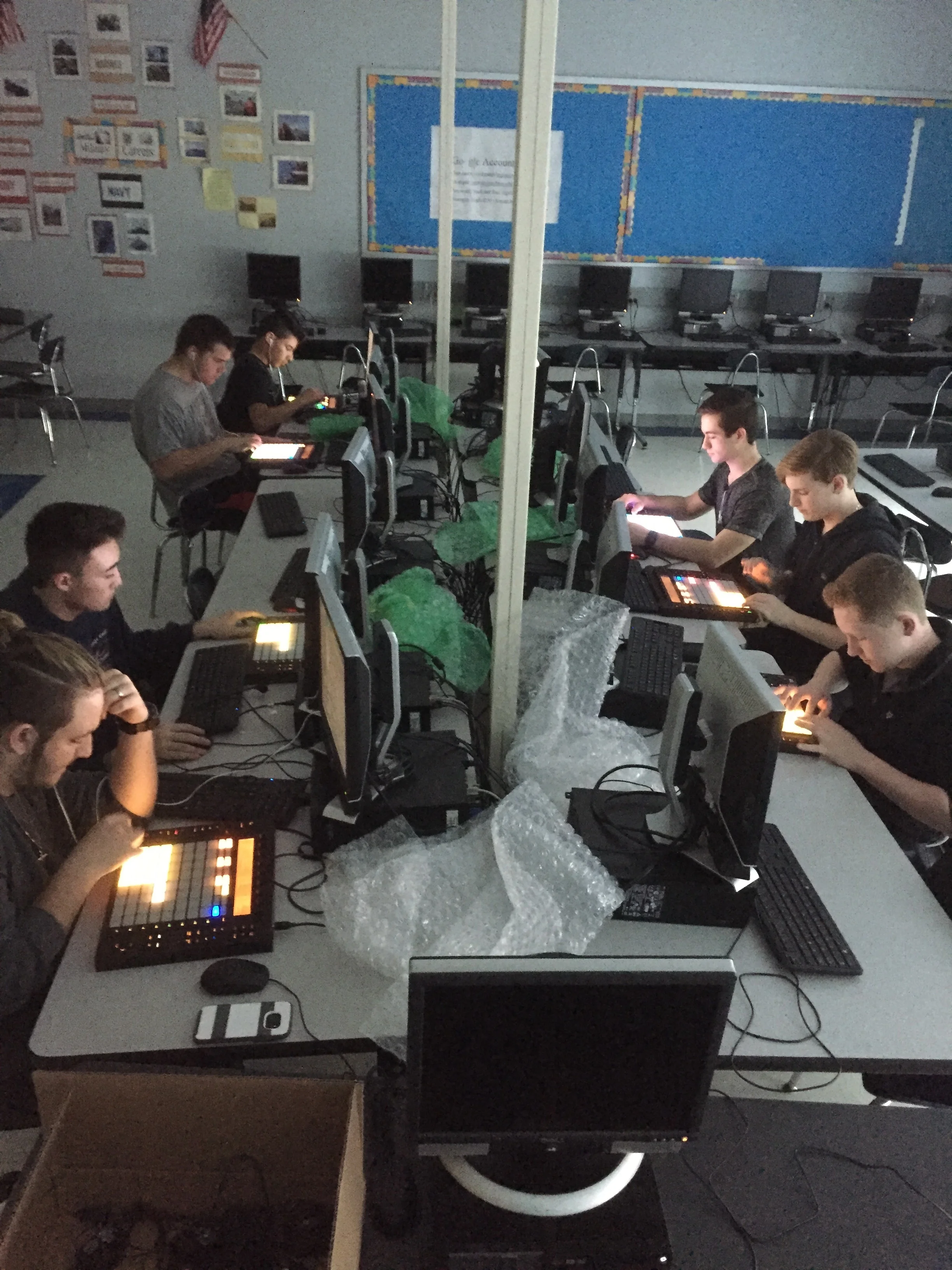 The Music Production Class begins! 