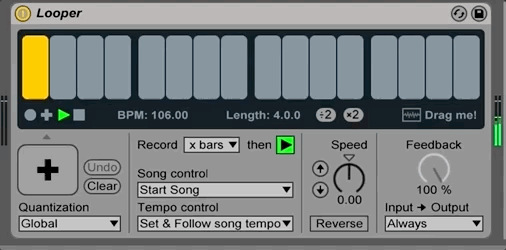 Samples for SPIRAL created by layering instruments with Looper