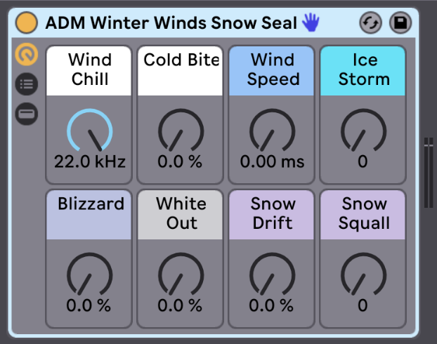 Macro Controls are named to encourage more imaginative knob turning.