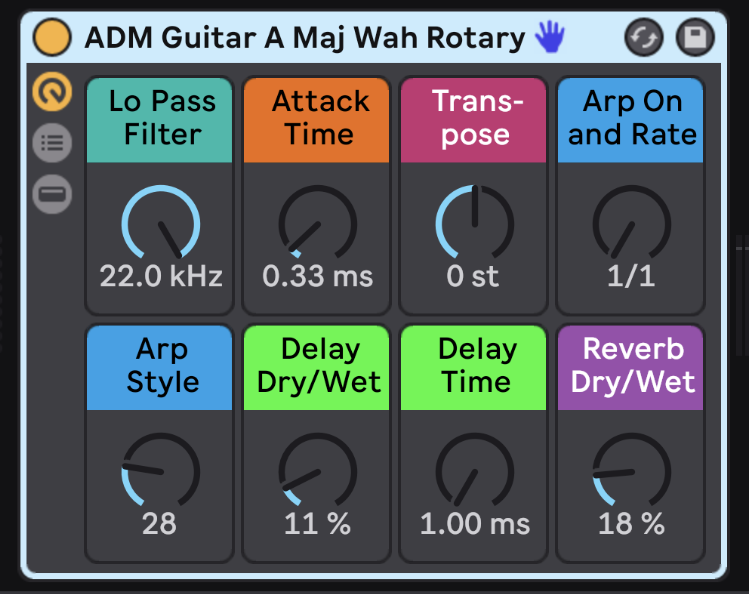 Quickly transform the sound of each instrument with carefully mapped Macros.