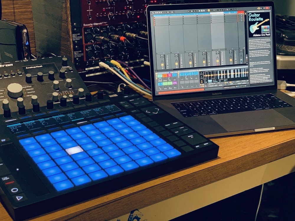 Create your own unique guitar riffs by playing chopped up guitar parts on your MIDI controller.