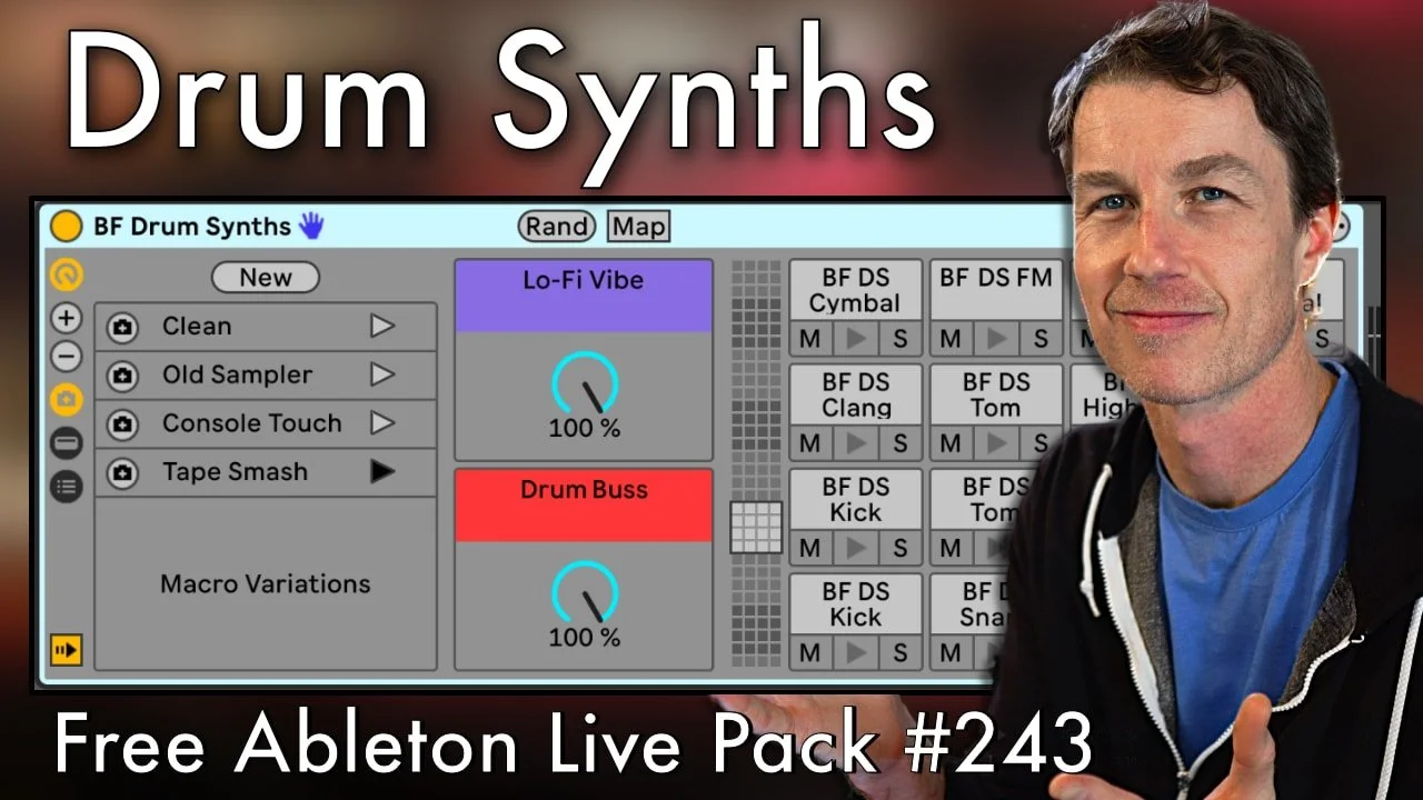 Drum Synths Free Ableton Live Pack #243