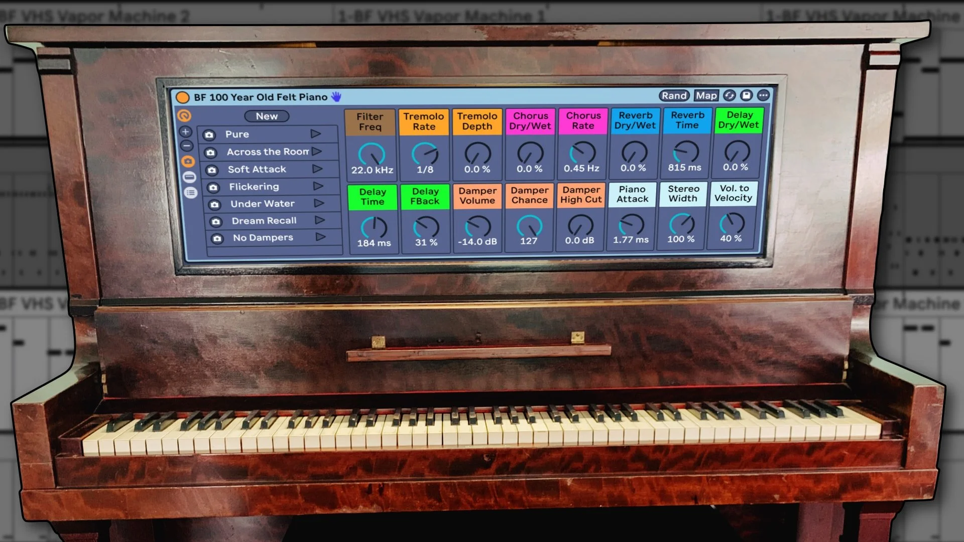 100 Year Old Piano Ableton Live Pack 