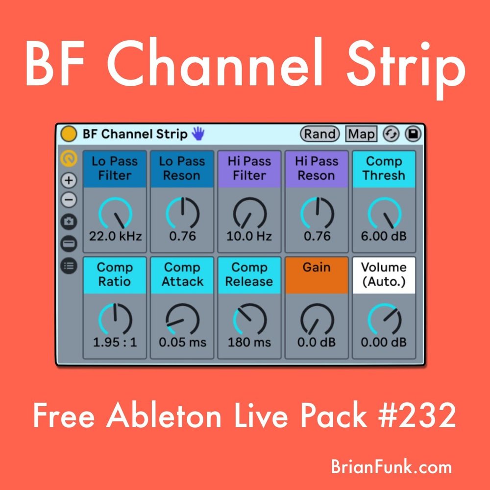 BF Channel Strip Free Ableton Live Pack 232 Brian Funk bf-channel-strip-free-ableton-live-pack-232-brian-funk