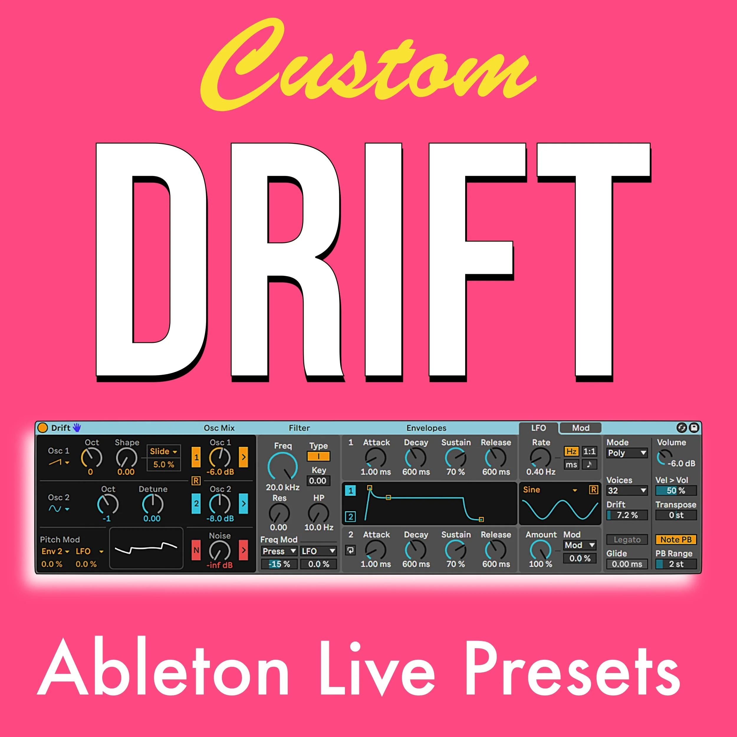 50 Custom Presets for Ableton's Drift Synthesizer — Brian Funk