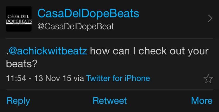 This tweet will be visible to @casadeldopebeats' followers.