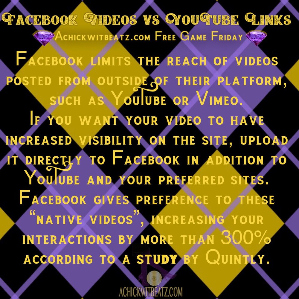 Free Game Friday: Facebook Videos vs YouTube Links