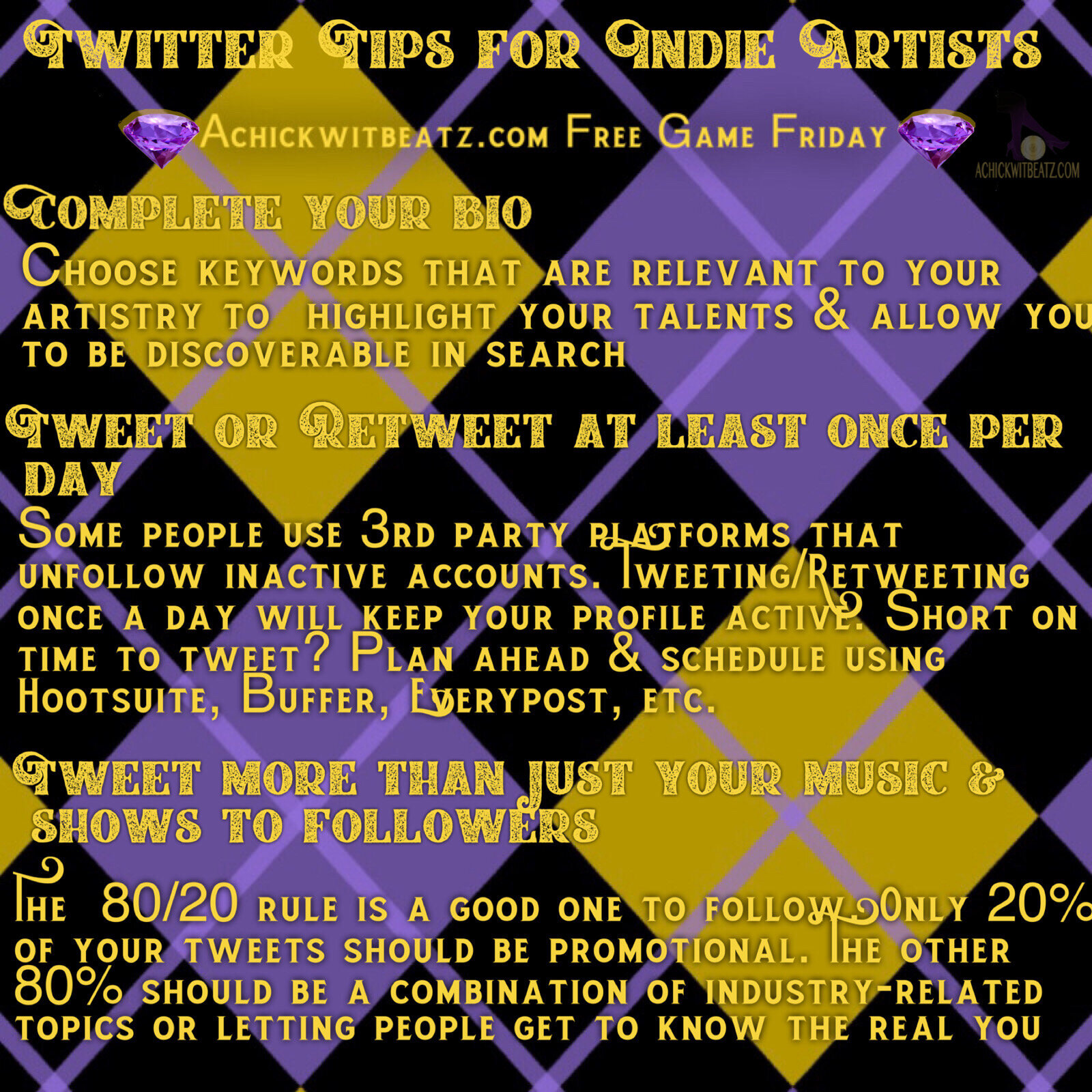 Free Game Friday: Twitter Tips for Indie Artists