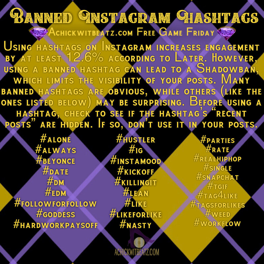Free Game Friday: Banned Instagram Hashtags