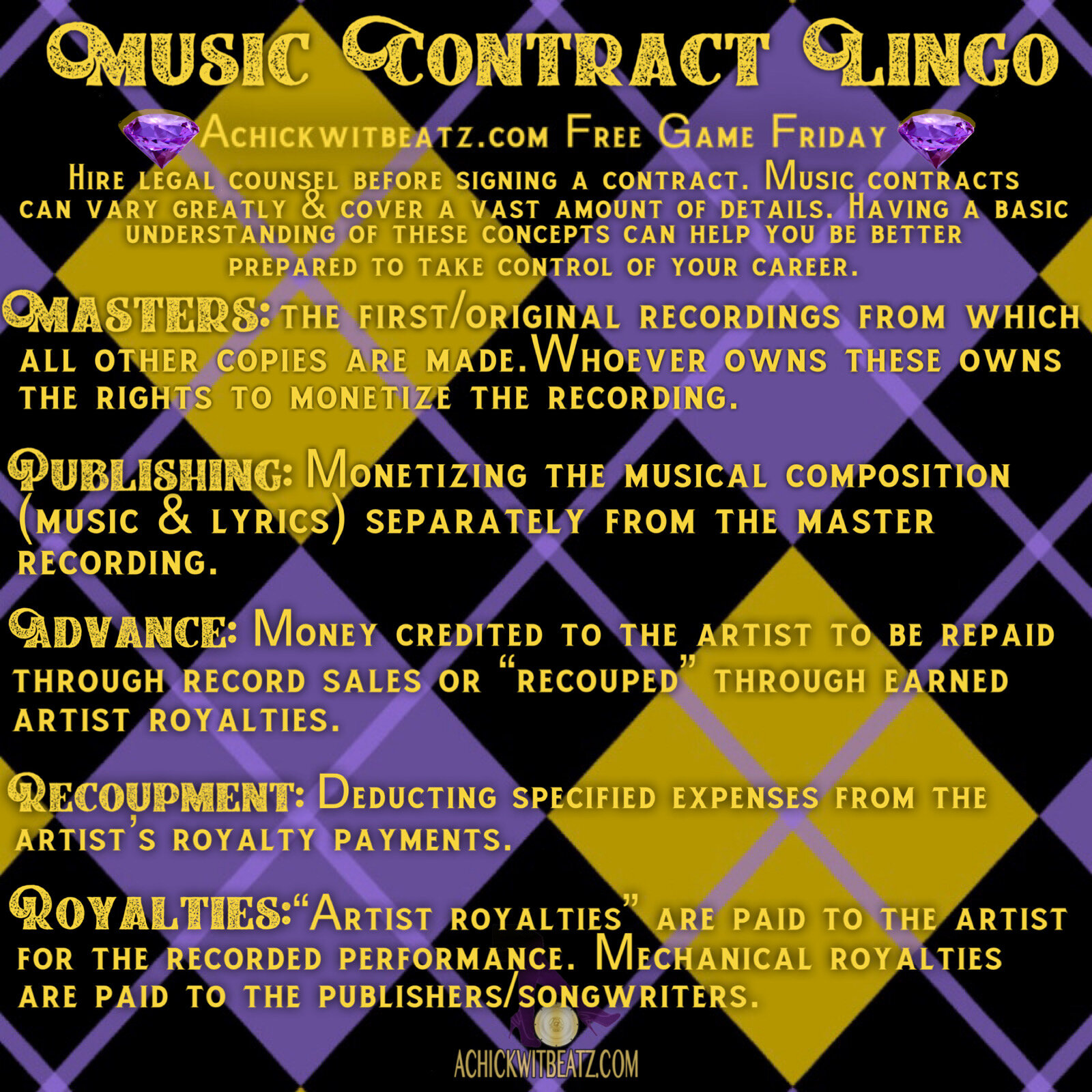 Free Game Friday: Music Contract Lingo