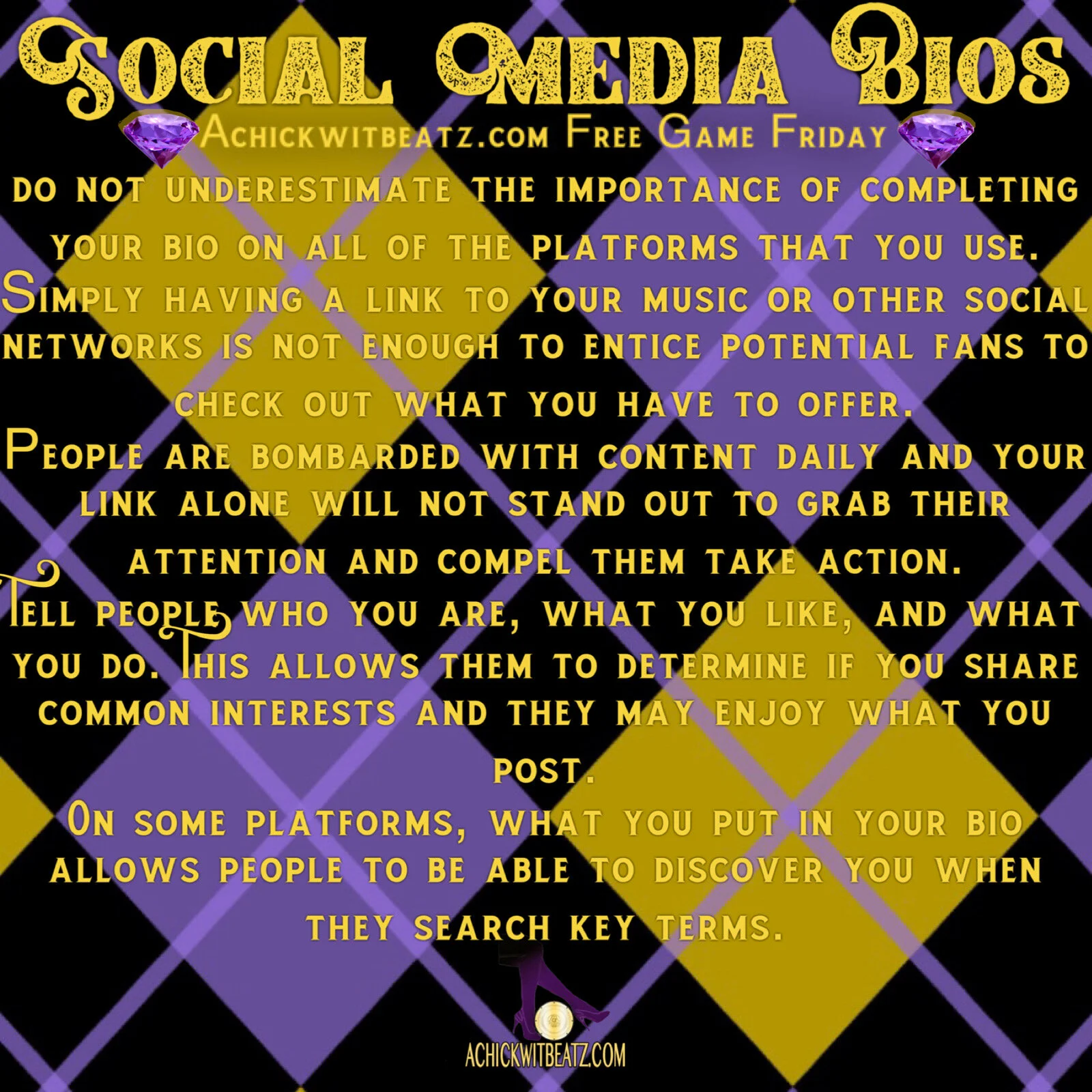 Free Game Friday: Social Media Bios