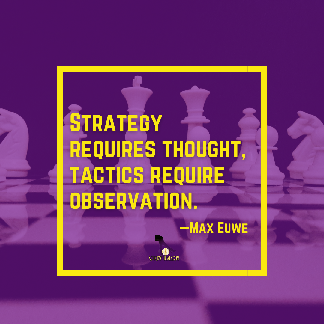 Music Motivation: Strategy requires thought, tactics require observation