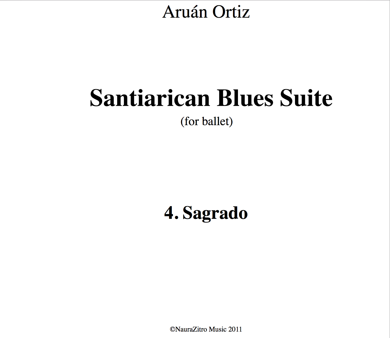 Sagrado for string ensemble