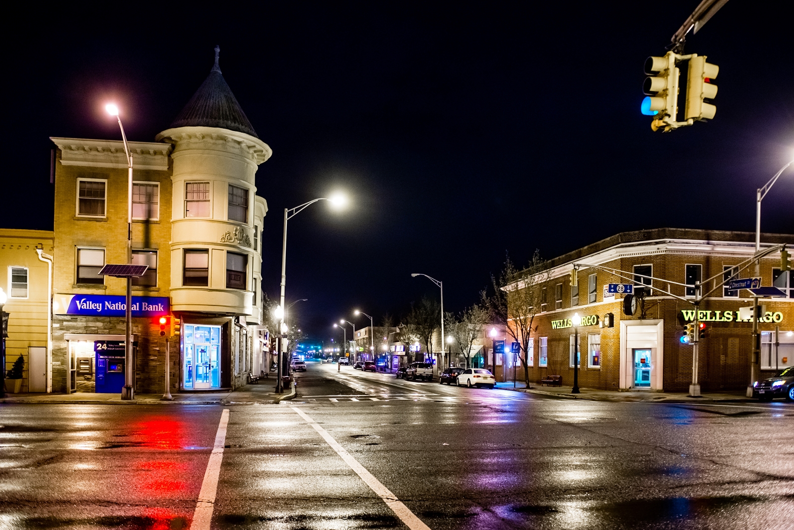 Roselle Park Night Rain