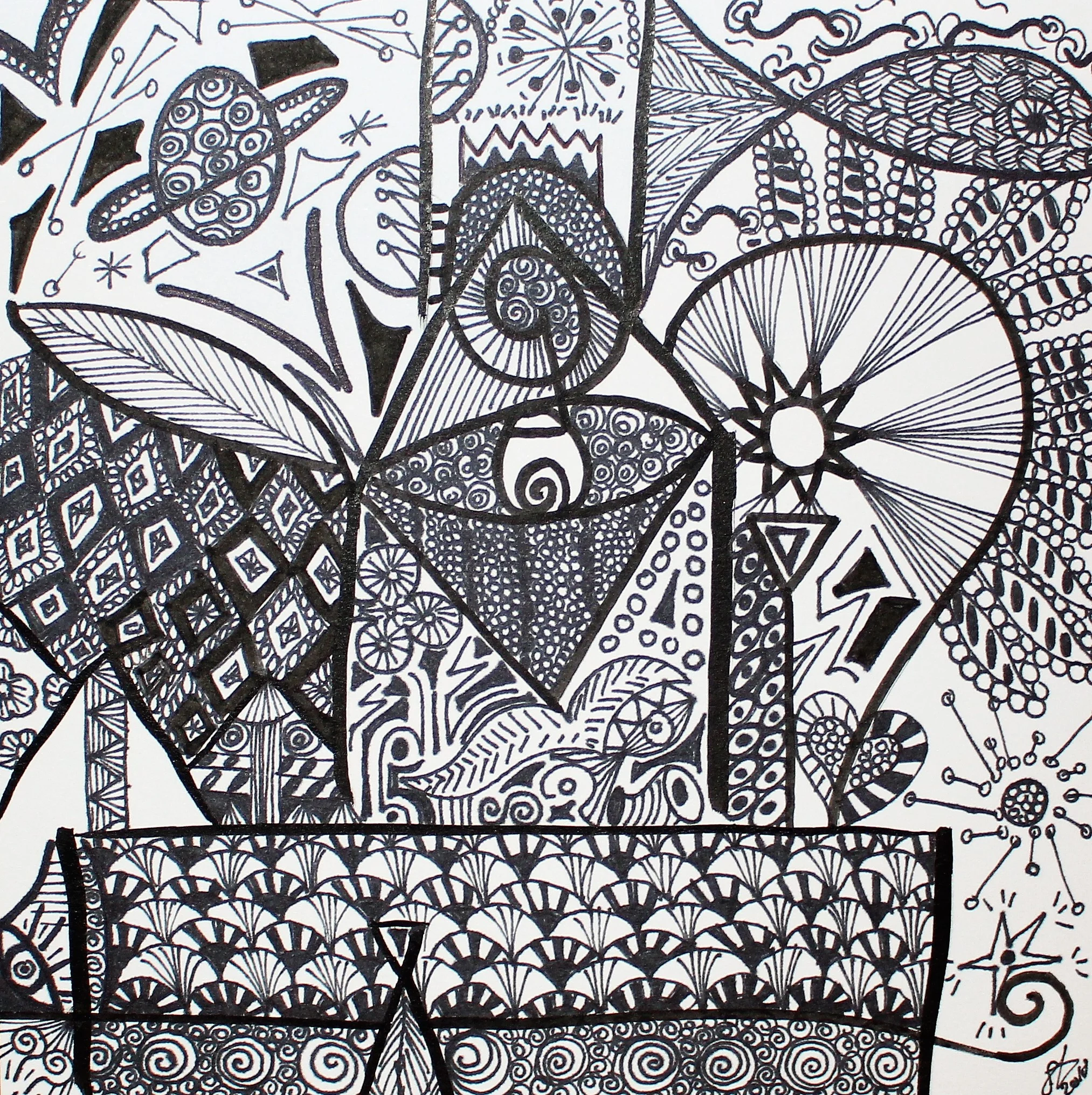 "Meditative tile #1"