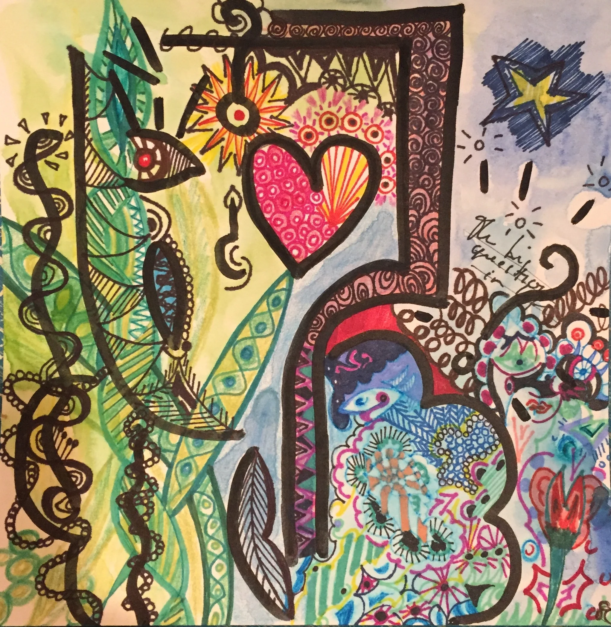 "Meditative Tile #9"
