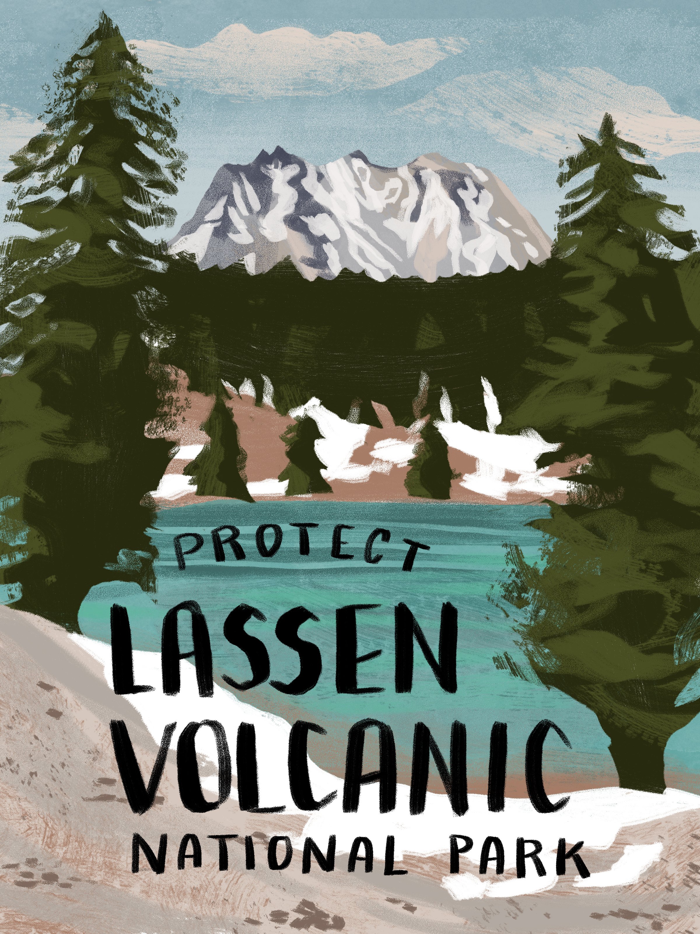 Western Road Trip Stickers- Lassen Volcanic.jpg