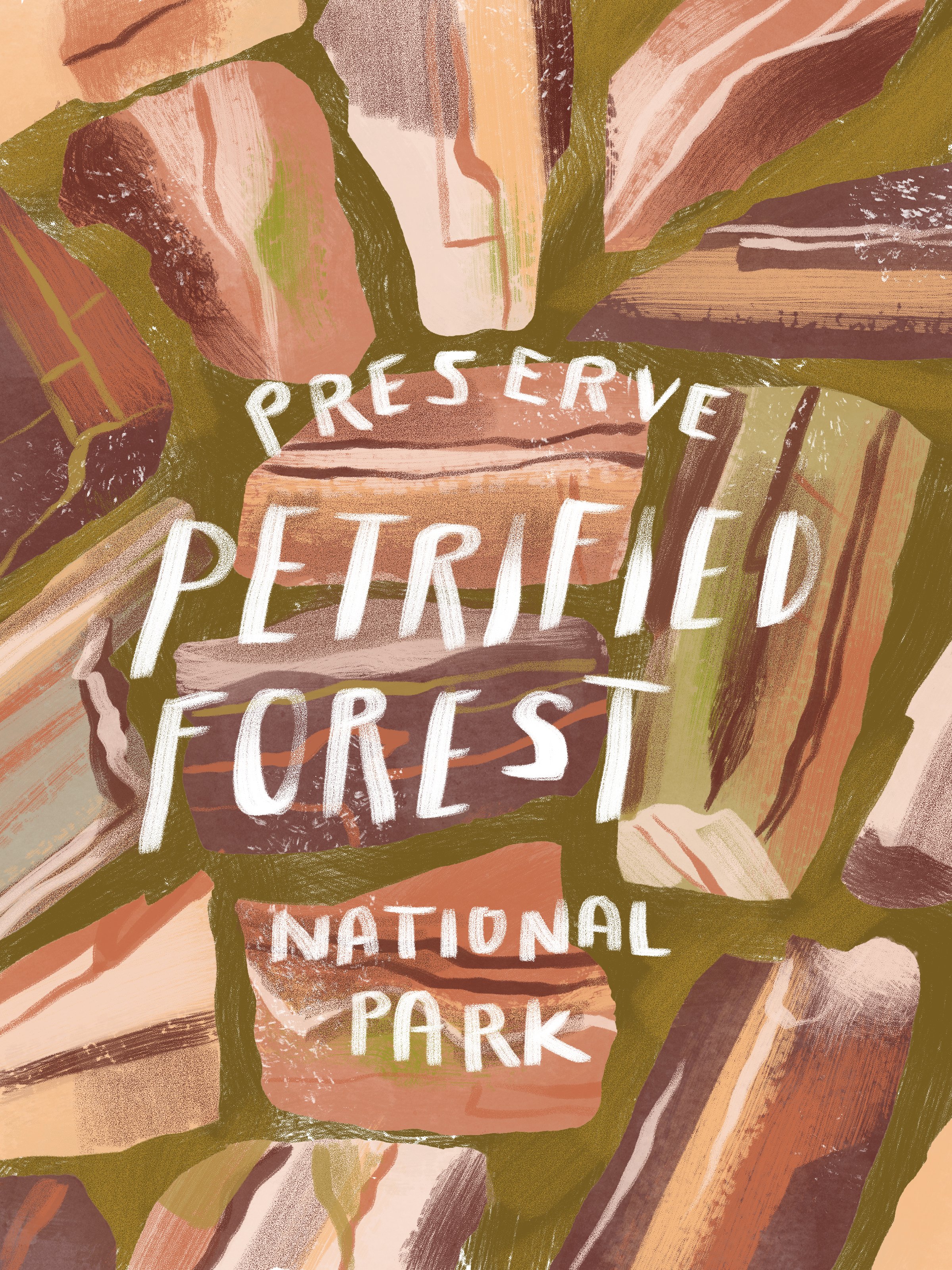 Western Road Trip Stickers- Petrified Forest.jpg