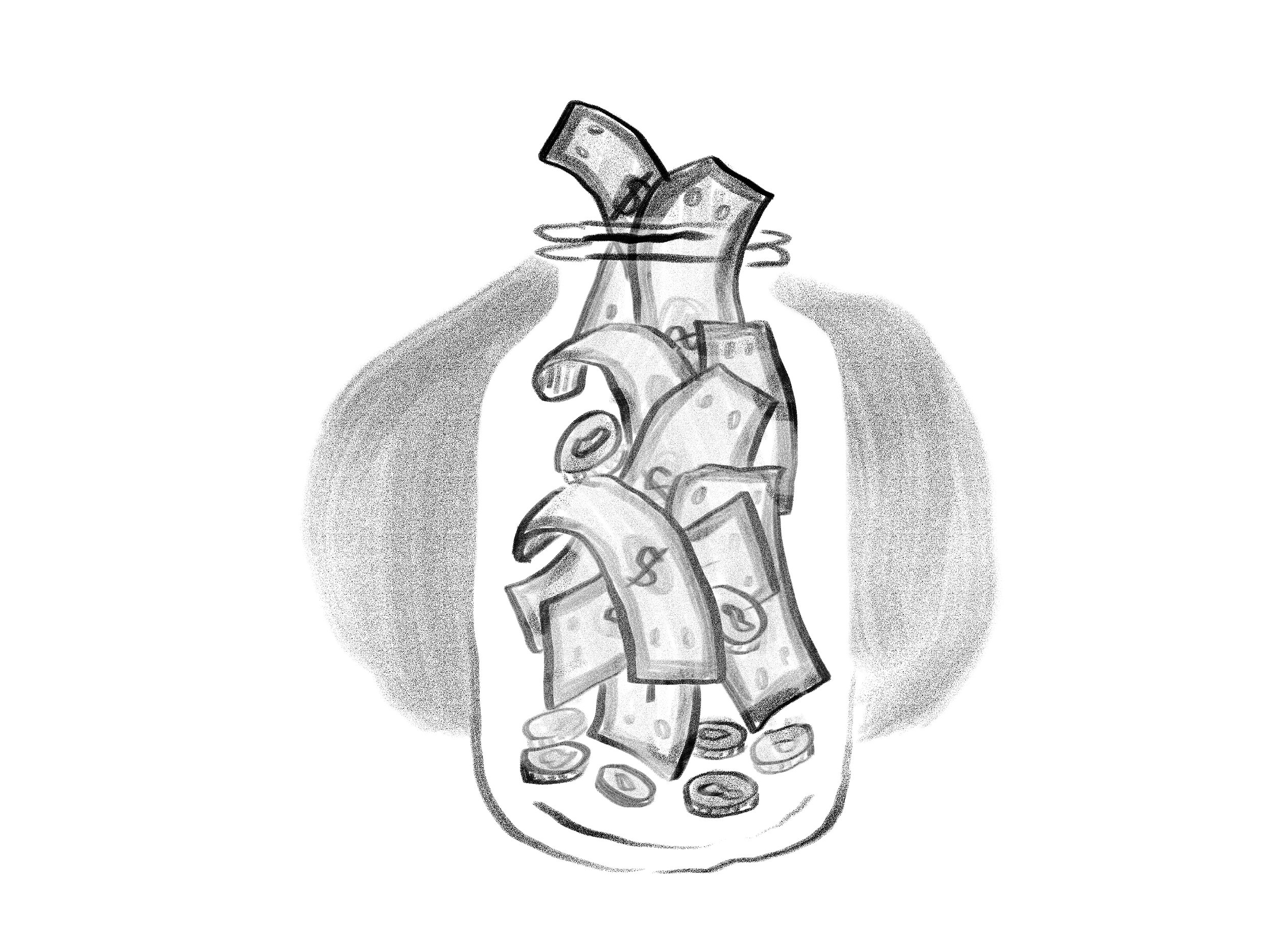 Baking is Messy and So is Life Interior Illustrations-Jar of Money copy.jpg