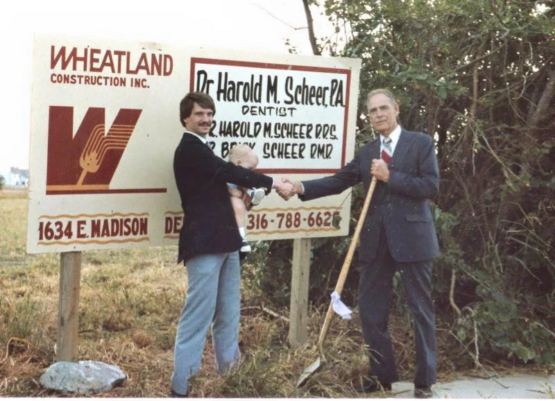 Dr. Brick Scheer and Dr. Harold Scheer (Brick is also holding now Dr. Brandon Scheer)