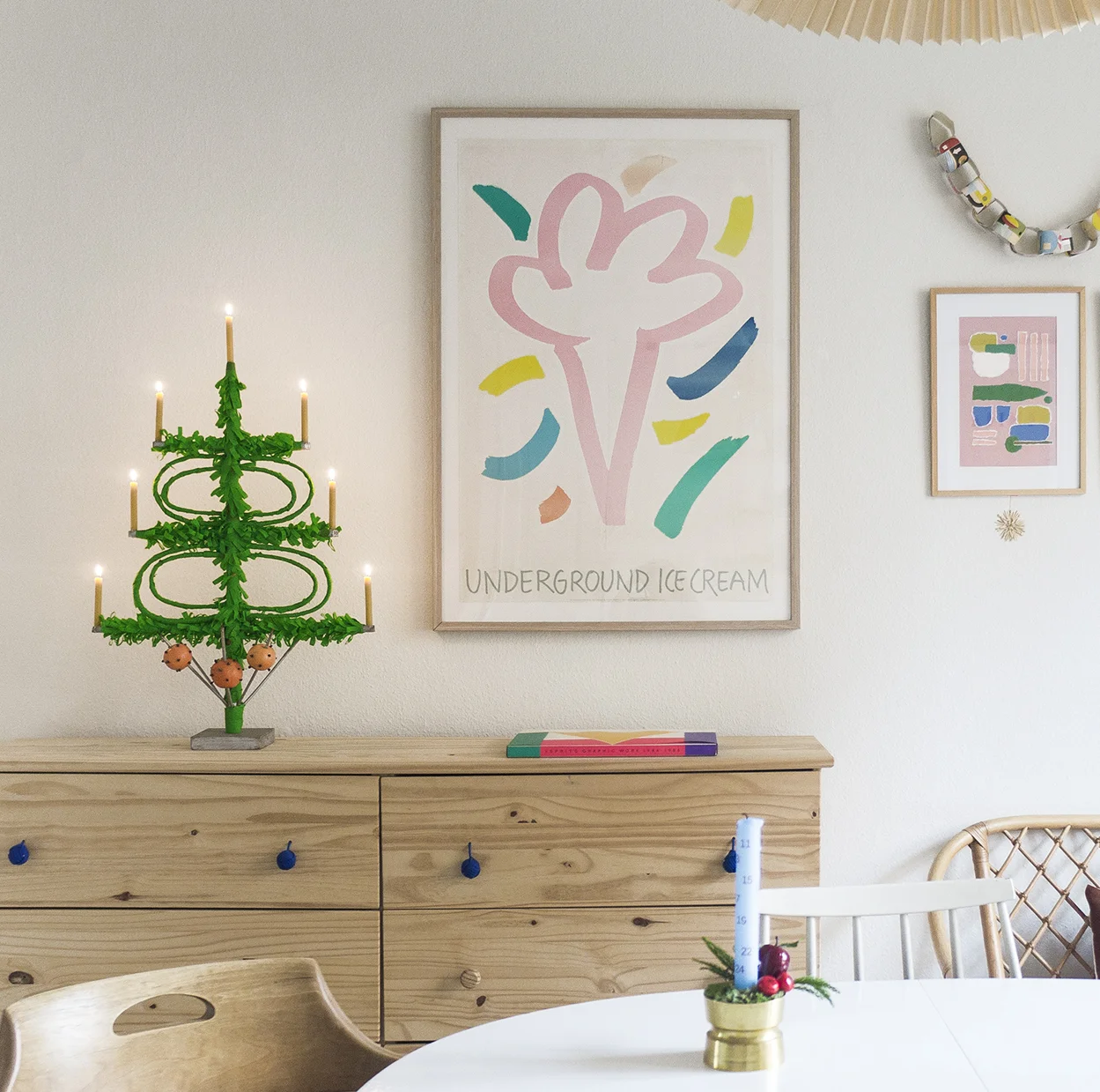 A December countdown tradition: lighting the calender candle