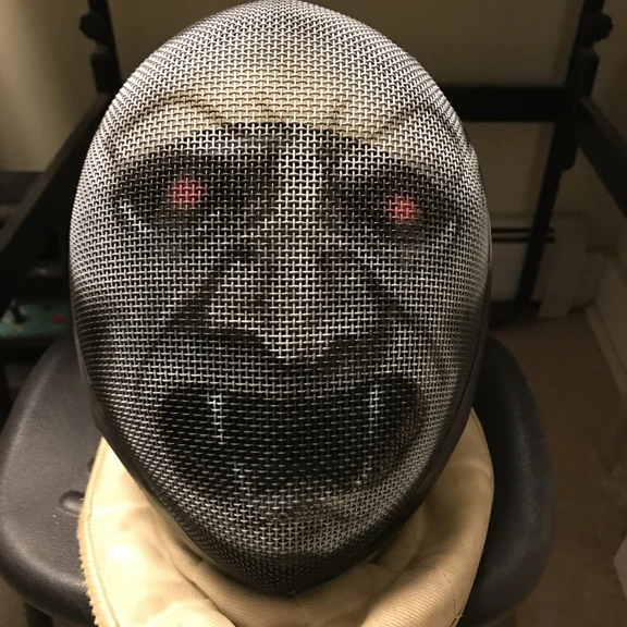 Front part of the mask.