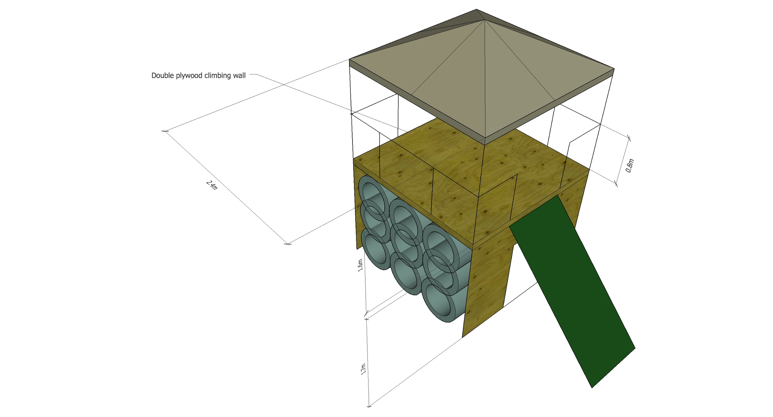 Quick Concept Drawing (Central Structure)