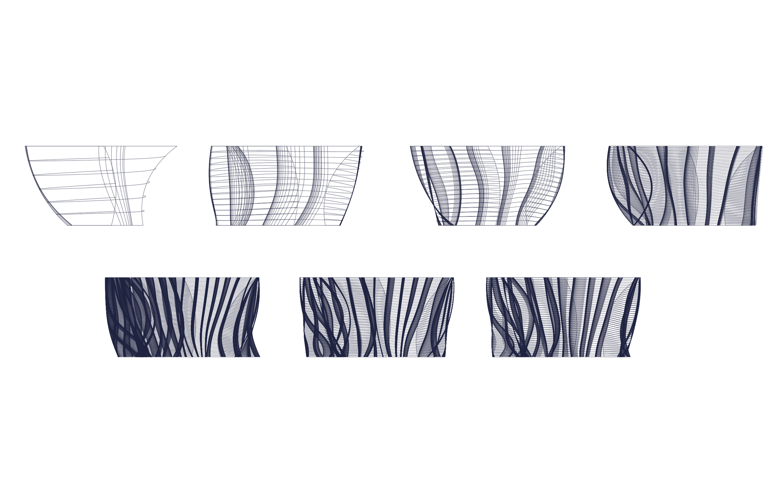 Study on contours and line divisions.