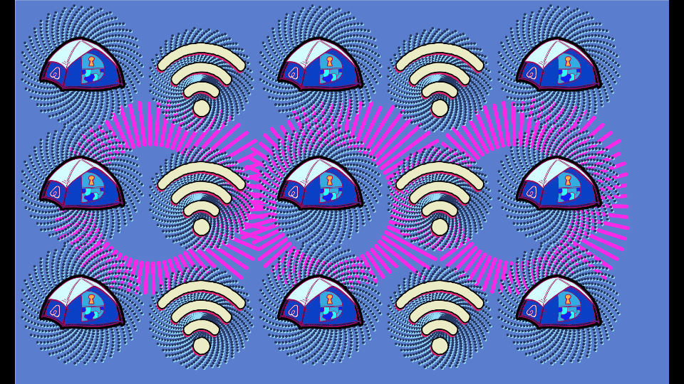 Same data encoded in circular pattern.
