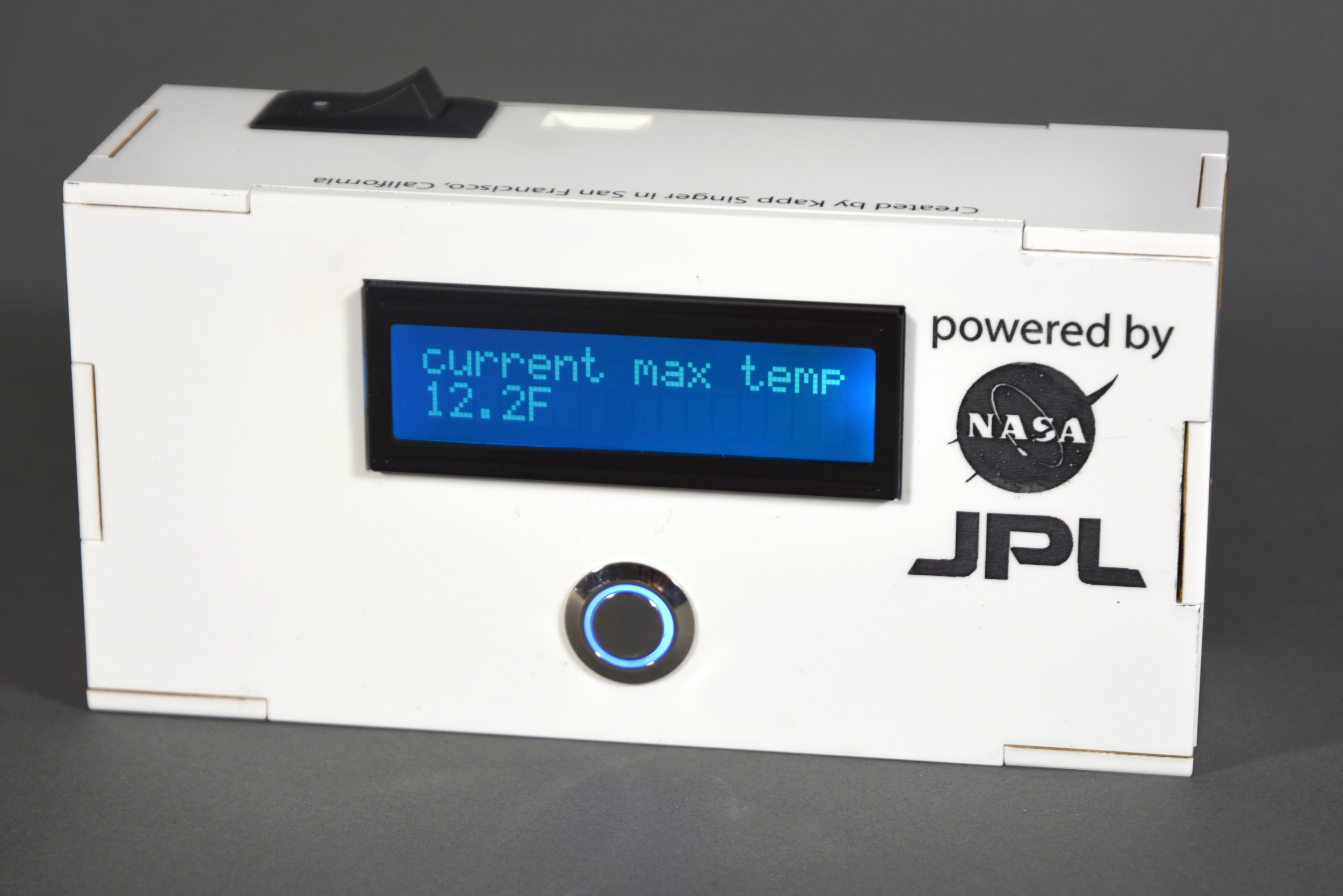 Kapp's martian weather monitor used NASA's mars rover API to get the current conditions. 