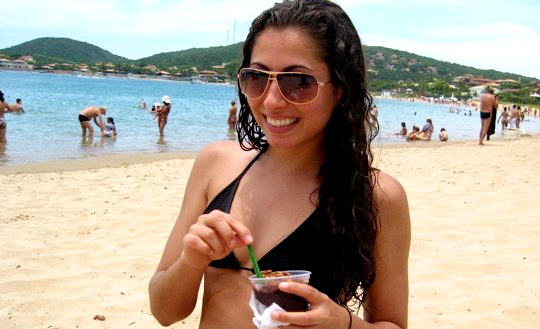 Acai on the Beach in Buzios, Brazil