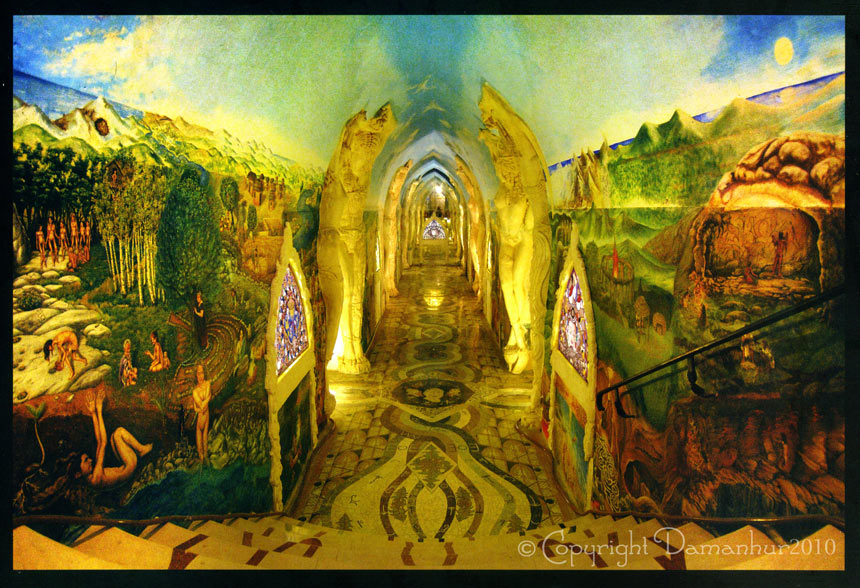 Hall of the Labyrinth in the Temple of Humankind in Damanhur Community