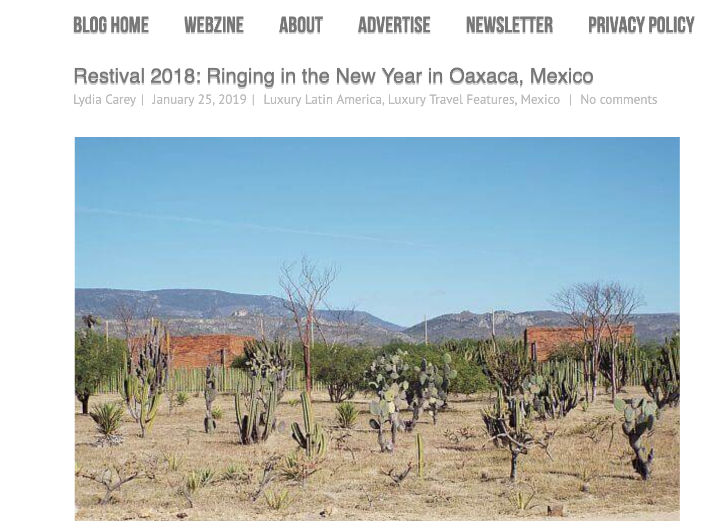 Surrounded by cactus-dotted desert and the elephant-back mountains of Oaxaca we watched the last rays of daylight from yoga mats on our very first evening at Restival — sunset yoga and a gong sound bath were our welcome to the community.