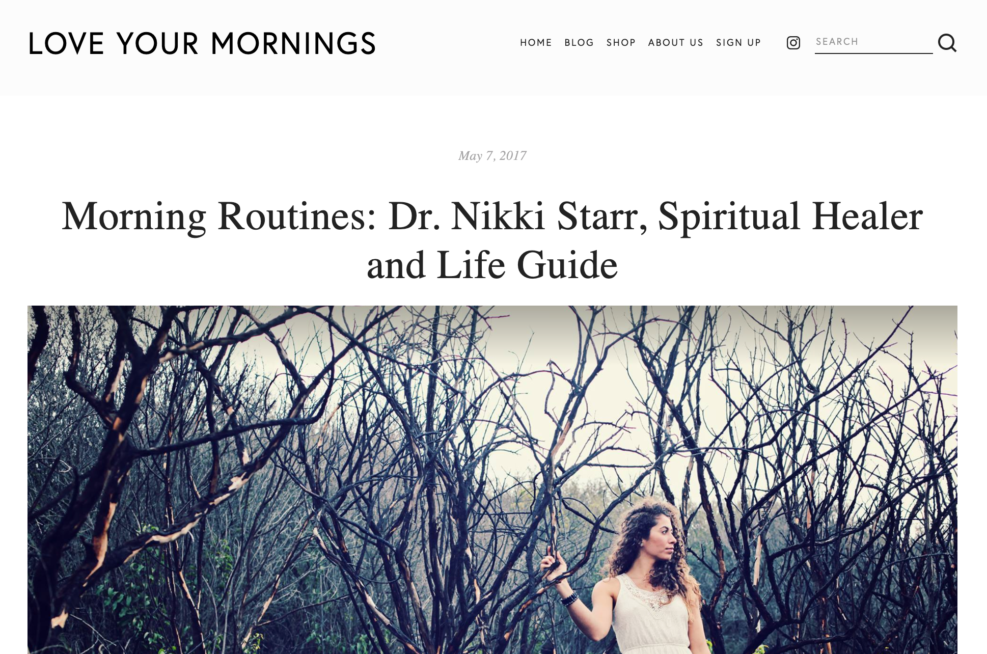 Dr. Nikki Starr --spiritual healer, life guide, Love Ambassador, and all-around amazing human whom we aspire to be like when we grow up. She bridge-poses the gap between traditional medicine and spirituality, having received both a BS in Psychology and Nutrition and an MD from NYU. Then Starr’s out-in-the-world wellness path led her to one we can all reach, no compass needed: Love.