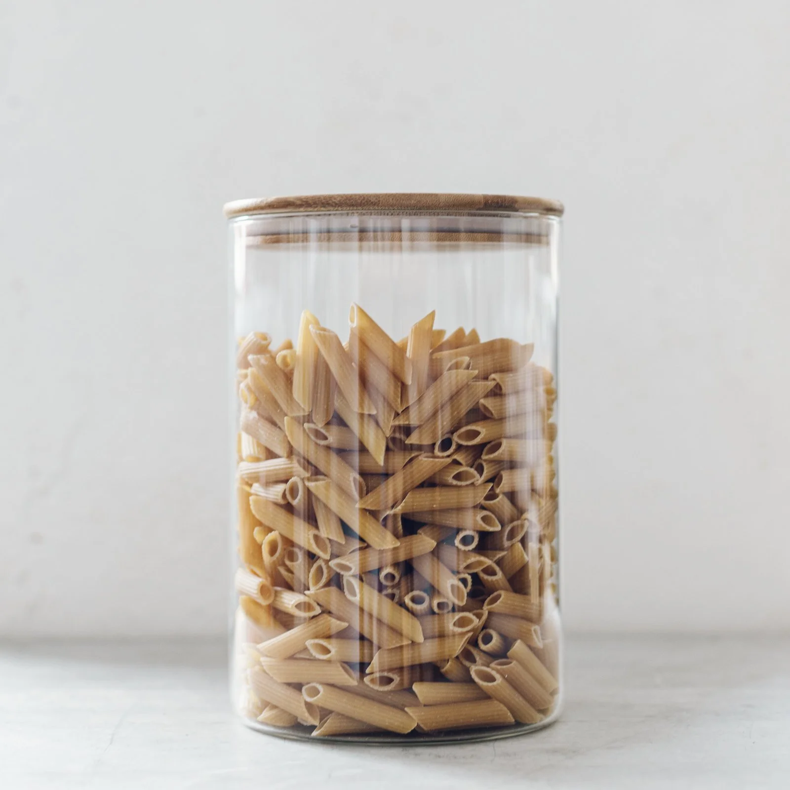 Glass pantry canister with bamboo lid 3.2L