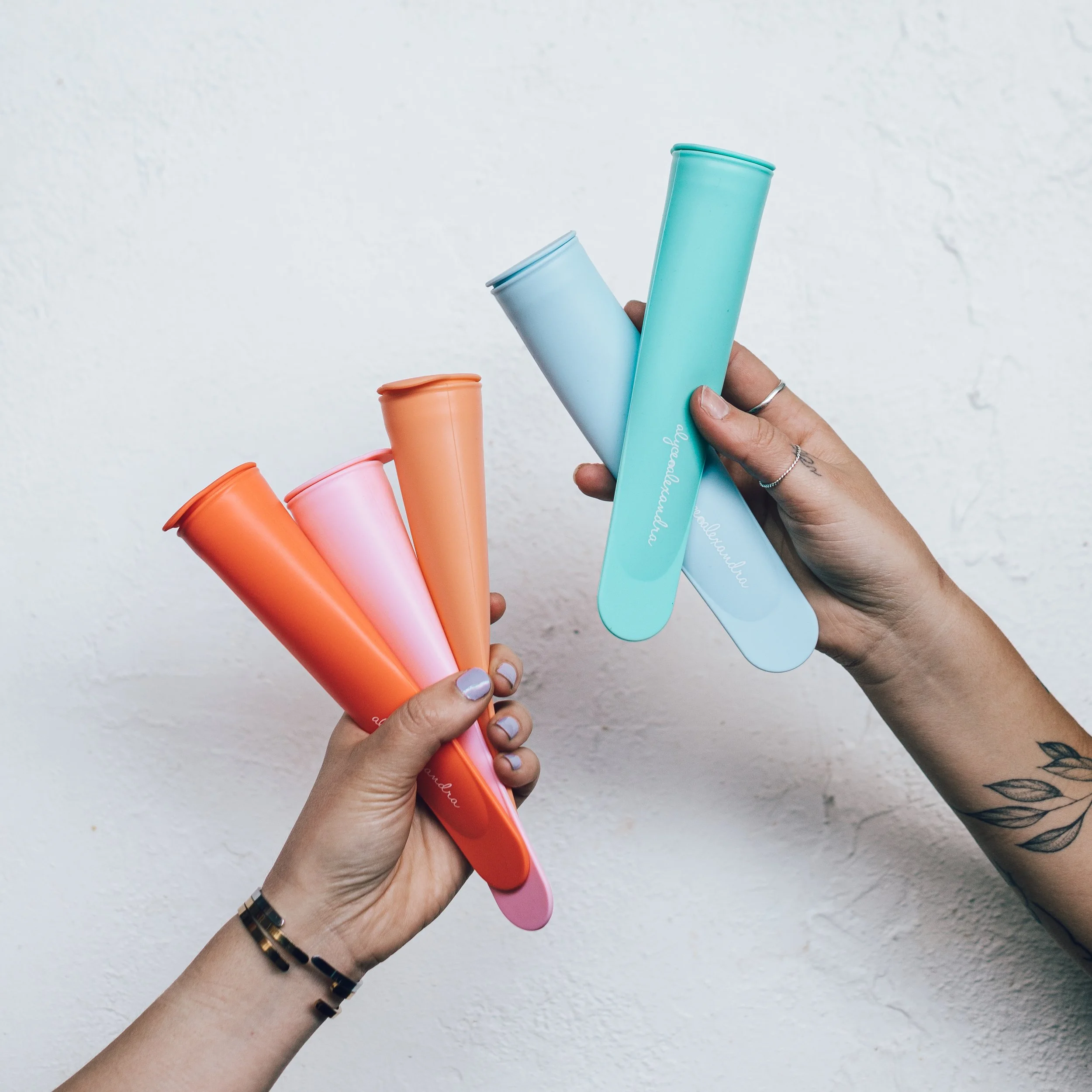 Silicone Push Up Ice Cream Moulds (Set of 5)