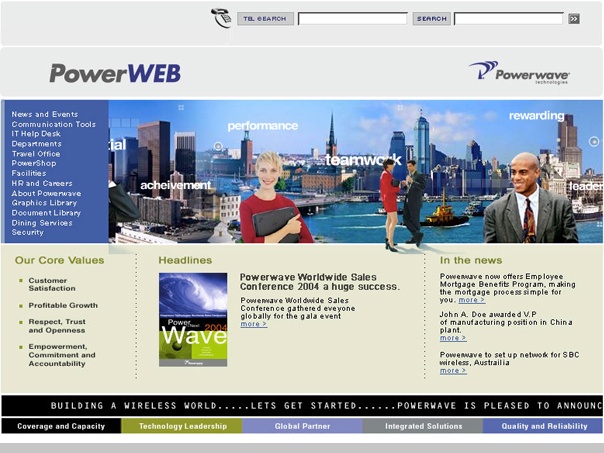 Powerwave homepage