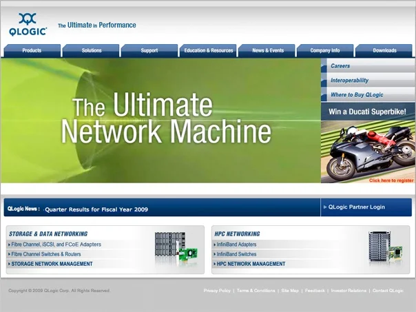 Qlogic homepage