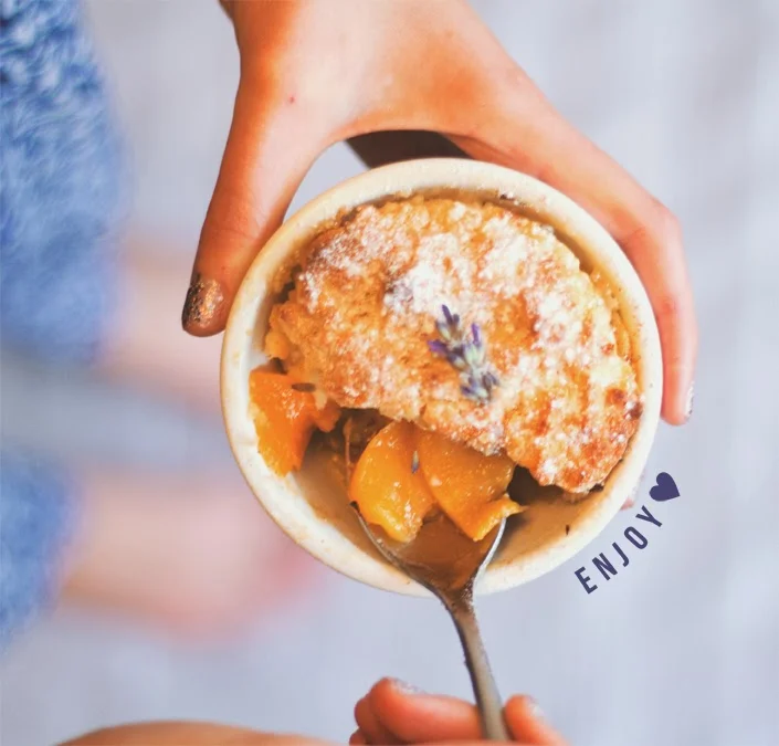 The Lovely Drawer | Peach & Lavender Cobbler