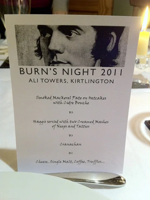 To Rabbie Burns!