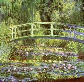 Japanese Footbridge by Claude Monet
