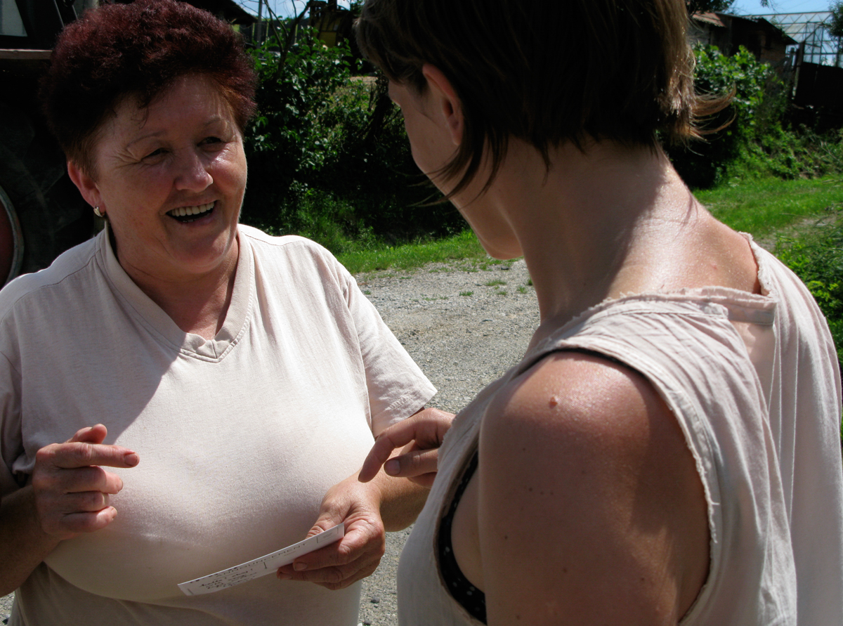  Lenka meeting the villagers of Lenka, Slovakia 