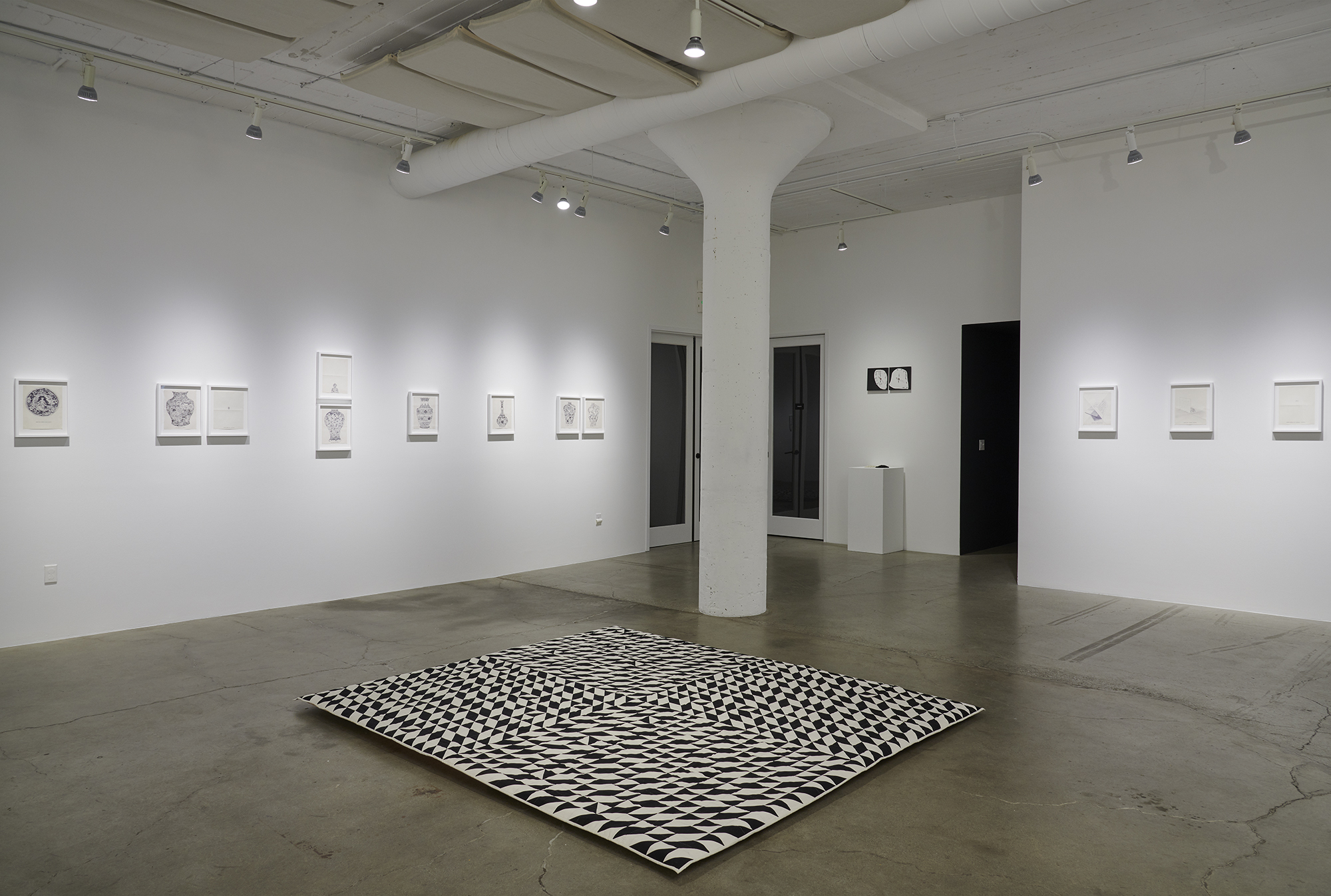  Installation view of solo show “Won, Too, Free, For”, Catharine Clark Gallery, SF, April - May 2019 