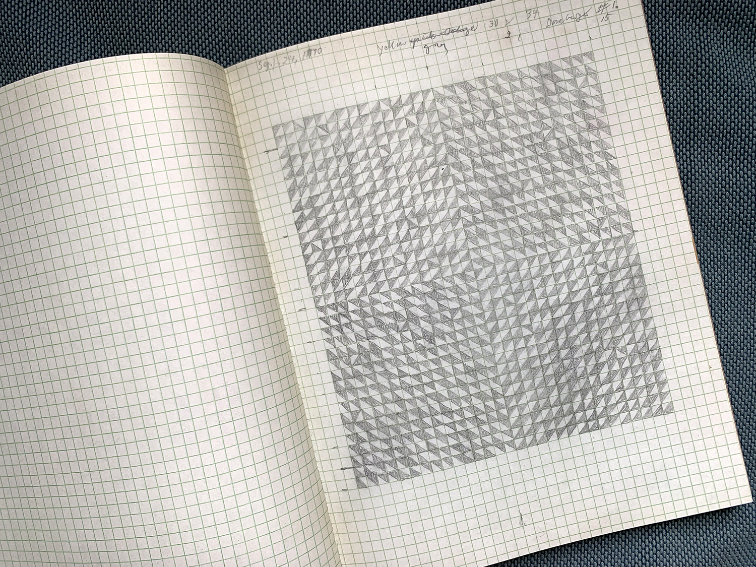  Original drawing by Anni Albers. Published in Anni Albers Notebook 1970 - 1980. David Zwirner Books.  