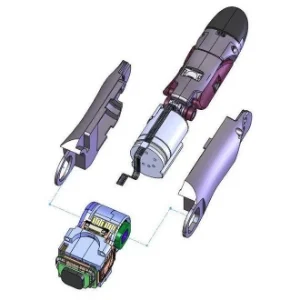 2-Motor Finger Exploded CAD