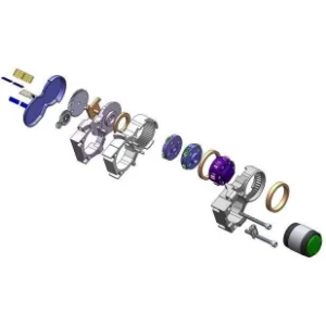 Custom actuator exploded CAD
