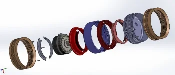 Humeral rotator exploded CAD