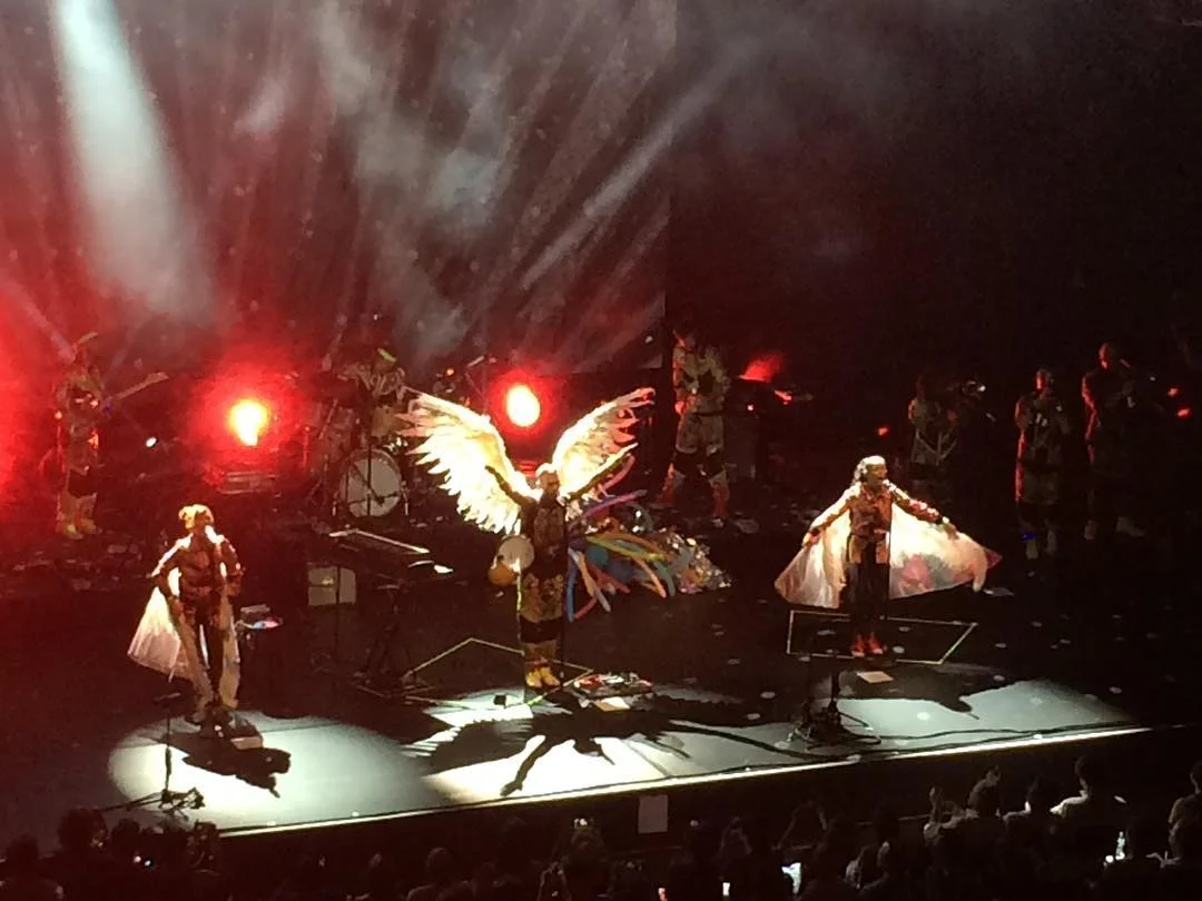 My faraway view of Sufjan Stevens at Wolftrap on July 22, 2016.